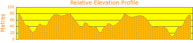 Blue Mountains - Pulpit Rock Walk Elevation Profile