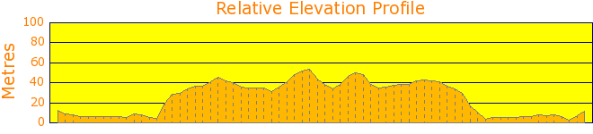 Long Reef to Curl Curl Return Elevation Profile